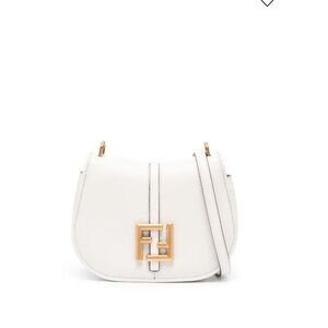 NWT Fendi C’Mon small White Leather bag